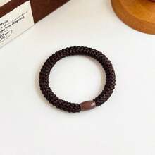 5pcs/Pack Multi-Colored Thick High Elasticity Hair Ties, Basic Scrunchies Hair Ties For Ponytail Ponytail Holders, Hair Bobbles ,Gym Sport Outfit ,Hair Rope Hair Accessories