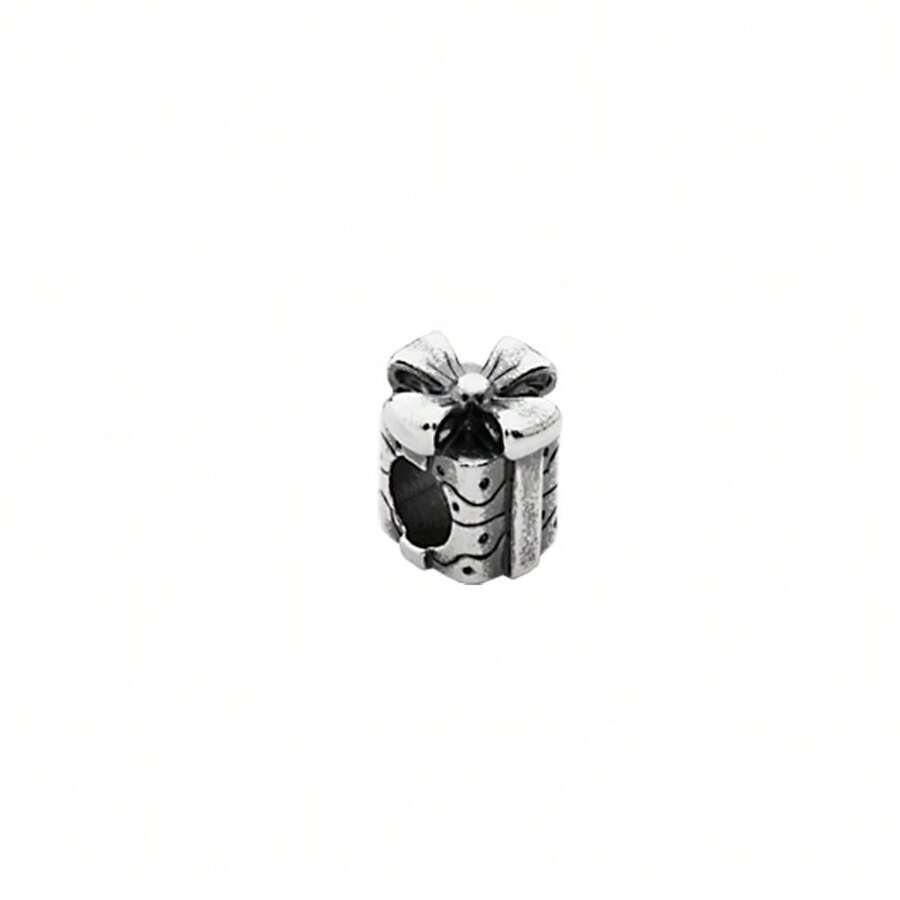 The Black Bow Sterling Silver Gift Box Bead Charm SHEIN USA