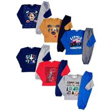 8 Piece Kit Children's Sweatshirt Set Boys 1 To 14 Men Autumn Winter - Nhiều màu - Xem 5