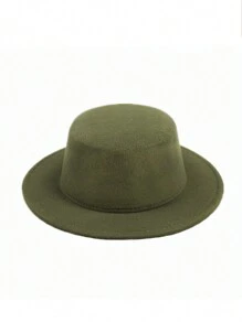 Solid Color Casual Polyester Unisex All Season Elegant European-Style Bowler Hat, Suitable For Daily Wear - Multicolor - View 9