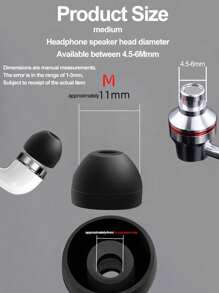 Apple 8pcs/Pack Replacement Universal Silicone Earbud Tips