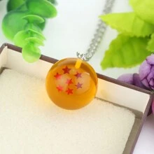 1 pieza de accesorio de anime de dragón de bola de fuego estilo caricatura, collar de dragón de bola con diseño de Sun Wukong de líneas 1-7, accesorio personalizado y de tendencia, apto para uso diario