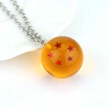 1 pieza de accesorio de anime de dragón de bola de fuego estilo caricatura, collar de dragón de bola con diseño de Sun Wukong de líneas 1-7, accesorio personalizado y de tendencia, apto para uso diario