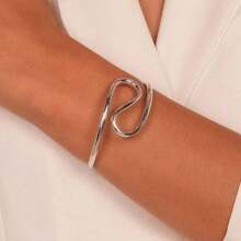 Organic Women's Bracelet Elegant Woman Fashion Blogger - PS36 銀色 - 查看 1