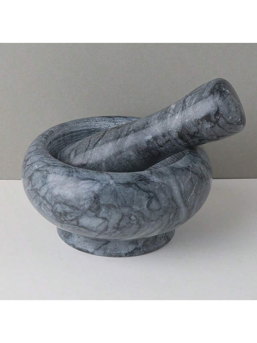 طقم هاون ومدقة من الرخام بقطر 3.5 بوصة، مناسب لطحن...