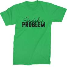 Somebody's Problem Country Music Western Mens T-Shirt - Đỏ - Xem 3