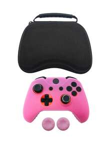 1 Set Of 1 Controller Storage Bag + 1 Game Protective Case + 2 Joystick Caps, Compatible With Xbox One, Anti-Dust, Anti-Scratch, Anti-Slip, Enhancing Gameplay Experience - Multicolor - View 13