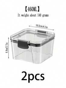 5 peças/1 peça Recipientes Vedados para Armazenamento de Alimentos, Potes de Armazenamento de Alimentos de Grande Capacidade, Recipientes Herméticos de Poliamida para Armazenamento de Alimentos, Recipientes Transparentes Simples para Armazenamento de Alimentos, Recipientes Herméticos Multifuncionais para Armazenamento de Grãos, Adequados para Organização de Armazenamento de Cozinha, Adequados para Grãos, Arroz, Massa, Chá, Nozes e Grãos de Café