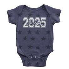 Class Of 2025 Graduation Infant One-Piece Romper Bodysuit And Toddler T-Shirt - Xanh đậm - Xem 6