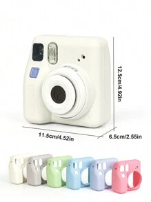 Soft Silicone Protective Case Cover Designed For Mini SE Camera, Scratch Resistant, Waterproof, Shockproof, Fit Perfectly - Multicolor - View 5