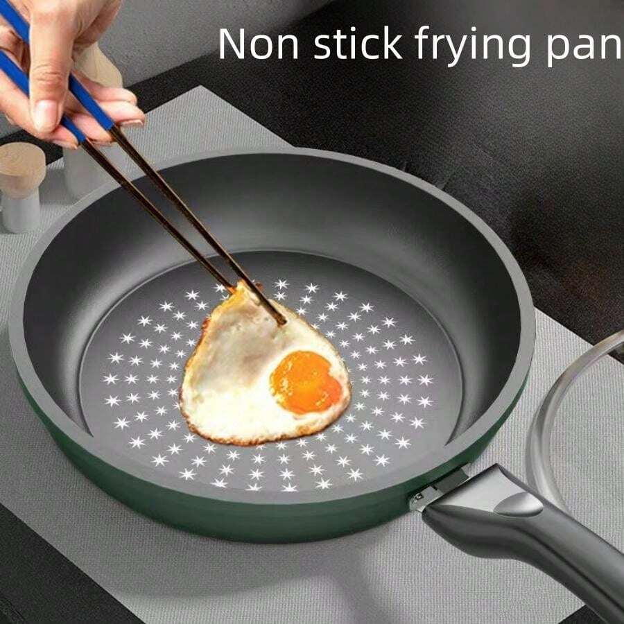 Thick Crystalline NonStick Frying Pan, Suitable For Fried Food
