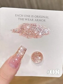 MISS SHAKA 10ml Gel Nail Polish Nail Art Pink Blue Explosion Flash Glitter Star Chasing Month By Month Flash Platinum Gel Nail Polish 2025 New Autumn And Winter Online Red Popular Whitening Nail Shop Exclusive For Women & Girl Holiday Gift.