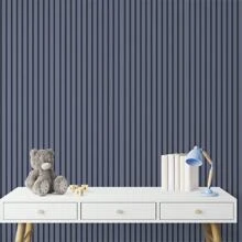 Gray-Blue Adhesive Wallpaper - 藍灰色 - 查看 3