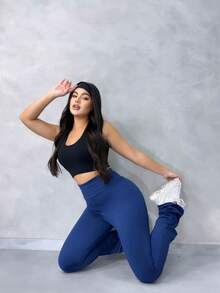 Flared Suplex Leggings - 藍色 - 查看 2