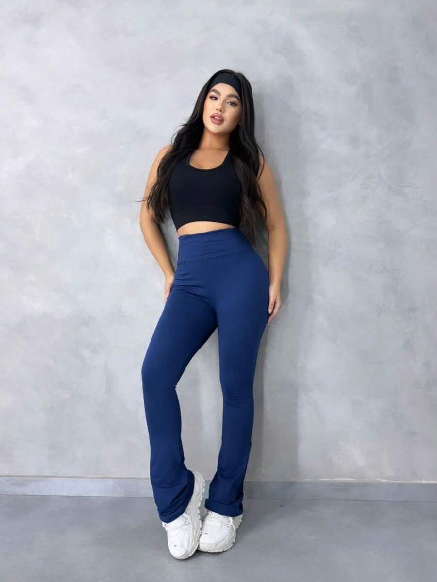 Flared Suplex Leggings - 藍色 - 查看 1