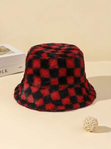 1 件新款秋冬毛绒时尚保暖渔夫帽，女士百搭配饰 - A - 查看 9