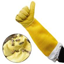 1 paire de gants de protection pour apiculteur, manches ventilées, outils d'apiculture anti-piqûre et anti-morsure pour l'apiculture, prévenir les outils de la ruche