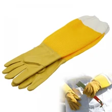 1 paire de gants de protection pour apiculteur, manches ventilées, outils d'apiculture anti-piqûre et anti-morsure pour l'apiculture, prévenir les outils de la ruche