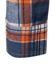 Chemise à manches longues à carreaux pour hommes, chemise décontractée à boutons