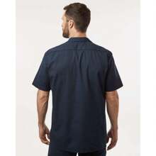 Dickies - Industrial Short Sleeve Work Shirt - S535 - Dark Navy - View 3