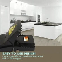 Bẫy chuột 4 chiếc, Bẫy chuột có thể sử dụng cho chuột nhỏ, Bẫy chuột hiệu quả có thể tái sử dụng, Bẫy chuột nhanh trong nhà và ngoài trời Dụng cụ làm vườn nhà bếp - Nhiều màu - Xem 1