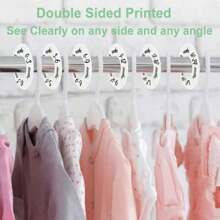 Baby Closet Dividers, Universal Nursery Organizer For Infant Clothes Size & Age Separation