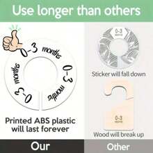Baby Closet Dividers, Universal Nursery Organizer For Infant Clothes Size & Age Separation