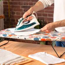 Jata HPLA5213 - Tabletop Ironing Board With 75 X 34 Cm Surface, Suitable For Hanging, Takes Up Little Space, Cotton Cover, Multicolour - Blue - View 2