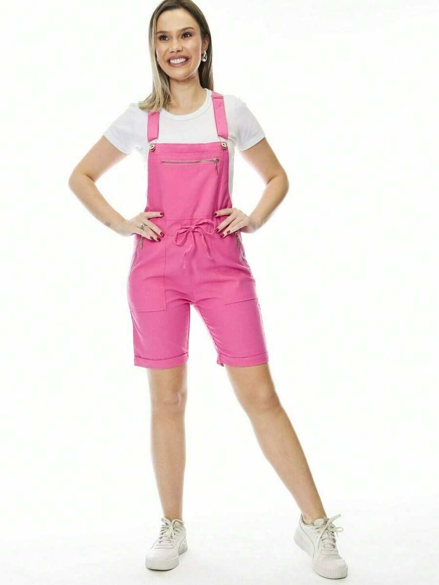 Dungarees - Màu Hồng baby - Xem 1