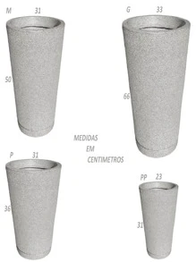 Polyethylene Striped Column Plant Pot Does Not Lose Color Modern Design Garden Or Indoor - Sand - View 3