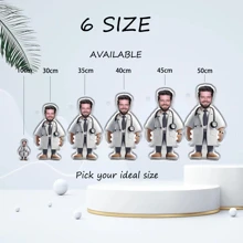 Personalized Customized Photo Pillow, Fun Doctor Style, Personalized , Multiple Sizes, Polyester Material, Soft And Comfortable, Suitable For Christmas And , Double-Sided Printing