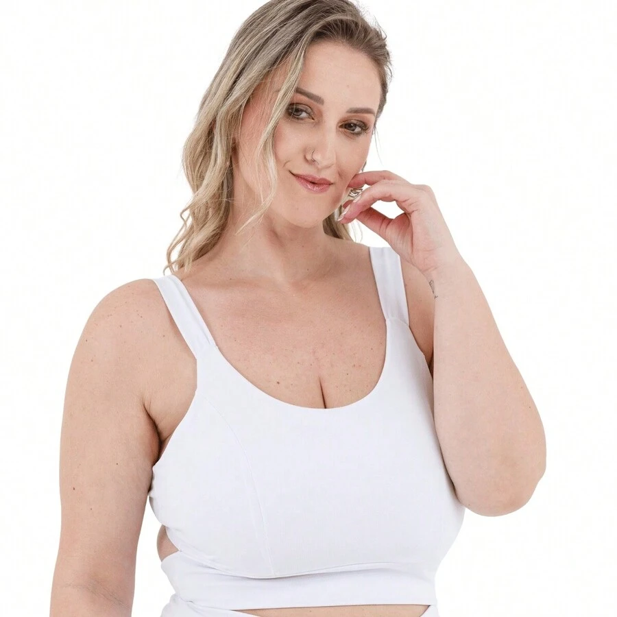 Plus Size Women Tops - trắng - Xem 1