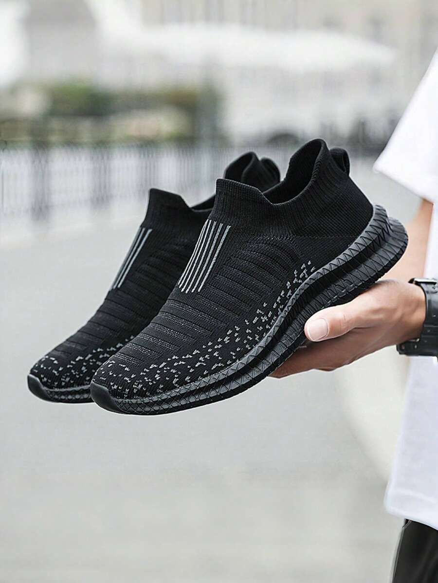 Men's 39-48 Size Breathable Non-Slip Fitness Yoga Sports Outdoor Vacation Mesh Graffiti Bottom Soft Slouchy Socks, Big Size Sports Shoes