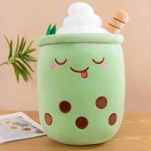 1pc Cute Plush Realistic Fruit, Ice Cream, Bubble Tea Cup Doll, Stuffed Doll, Children Sleep Companion, Holiday Party Decoration Gift,Bubble Tea Plush,Kids Pillows,Pillow For Kids - Multicolor - View 10