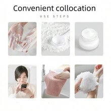 1 chiếc mặt nạ silicon đeo tai có thể điều chỉnh thiết bị mặt nạ phụ trợ ngăn tinh chất bay hơi, khóa nước và ngăn mặt rơi ra khỏi mặt nạ cố định, thích hợp để làm đẹp - Trong sáng - Xem 5