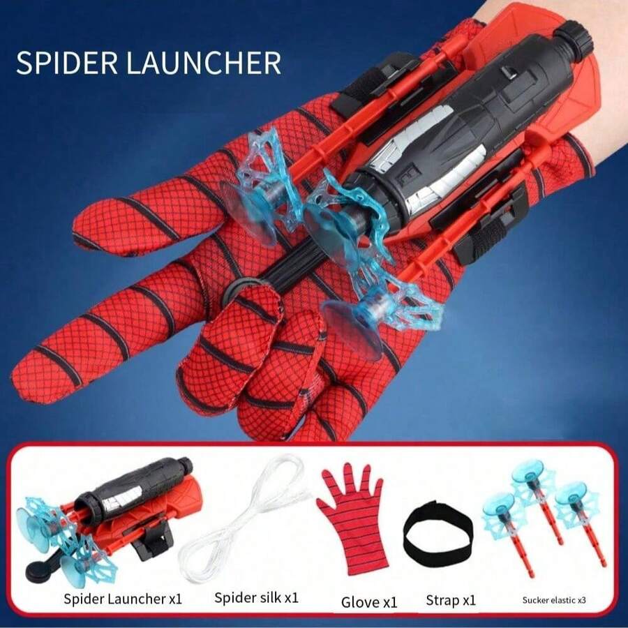 Đồ chơi bắn tơ nhện cho trẻ em, Bộ đồ chơi đeo tay Hero Launcher, Phụ kiện vòng tay Cosplay Launcher, Bom mềm dán tường, Đồ chơi giáo dục vui nhộn cho trẻ em - phóng đồ chơi - Xem 1