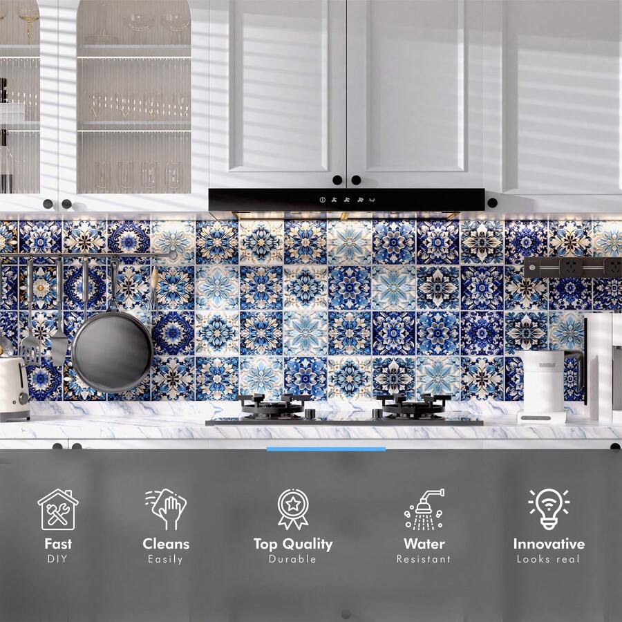 24pcs/Box Peel And Stick 3D Vinyl Tiles, HighAdhesive Matt Skin Feel