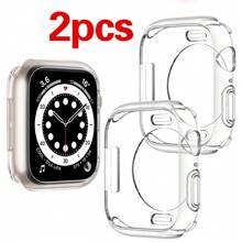 FD93157873 Case Compatible With Apple Watch Series10 9 8 7 6 Ultra2 49mm 46mm 42mm 44mm 40mm 38mm/Galaxy Watch7 6 40mm 44mm 43mm 47mm 45mm No Screen Protector Full TPU Bumper Cover