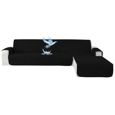  Ystyle Sofa Cover With Left Right Peninsula, Universal Corner Sofa Cover, Stretch Chaise Longue Sofa Cover, L-Shaped Sofa Cover
