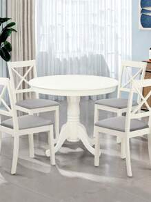 1/4/6pcs Waterproof Chair Covers Seat Protector For Dining Room, Kitchen - Light Grey - View 7