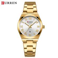 Curren CURREN Fashion Women Watch Top Brand Luxury Lady Girl Classic Wristwatch Stainless Steel Bracelet Strap Simple Original Waterproof Elegant Female Clock Gift 9095