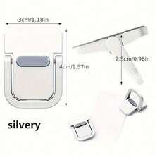 2 Giá đỡ máy tính xách tay bằng hợp kim nhôm di động, Bàn phím nâng mini tiện dụng, Giá đỡ máy tính xách tay vô hình có thể điều chỉnh - Nhiều màu - Xem 4
