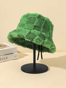 1 件新款秋冬毛绒时尚保暖渔夫帽，女士百搭配饰 - A - 查看 4