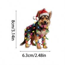 1pc Cute Animal Pendant Collection Party Decorations, 2D Flat Acrylic Keychains, Fun Car Accessories And Gift Ideas, Tree Pendants, Backpack Keychain Pendants, Car Mirrors, Key Chains, Holiday Party Gifts Home Decor Christmas Decorations Room Decor Christmas - Multicolor - View 18