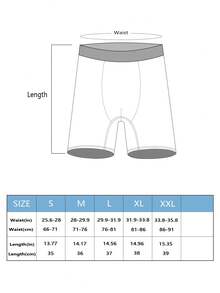 3条装男士雪花鹿印花三角裤，圣诞帽圣诞树装饰弹力中腰长款平角裤 - 彩色 - 查看 9