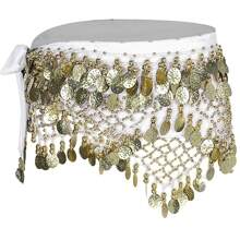 Handgefertigter Münzen-Fransen-Hüftschmuck mit bohemischem Anhänger - perfekt für Bauchtanz, Festivalauftritte und kulturelle Feierlichkeiten - Verschiedenfarbig - Übersicht 4