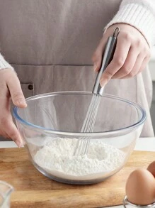 1 件不锈钢球搅拌器，金属丝打蛋器手动搅拌器搅拌器套装厨房搅拌器，打蛋器厨房搅拌工具和卫生搅拌烹饪工具玻璃珠设计烘焙用具，不锈钢搅拌器，适用于混合配料和酱汁，厨房烹饪，搅拌，搅拌，搅拌 - 銀色 - 查看 3