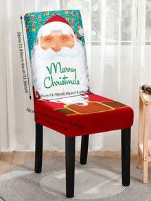 椅套圣诞弹力座椅防水圣诞椅套弹力椅套适用于圣诞宴会派对最佳礼物 - 彩色 - 查看 4