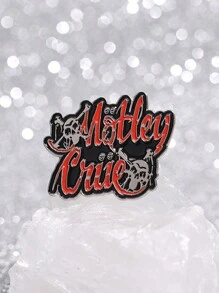 1Pc 80s Heavy Metal Rock Band Logo Enamel Pin Music Collar Pin, Ideal Gift For Rock Music Enthusiasts Pin For Clothes Bag Charm School Kpop Backpack Teacher Supplies Bag Charms Cute Office Accessories Shirts Jacket Jewelry Christmas Halloween Autumn-Winter Accessories,Suitable For Teens, Youth,Men,Casual, Outdoor, Athletic, Vacation, Graduation Gifts, Birthday, Daily Wear