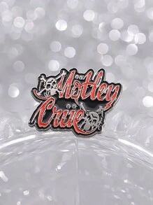 1Pc 80s Heavy Metal Rock Band Logo Enamel Pin Music Collar Pin, Ideal Gift For Rock Music Enthusiasts Pin For Clothes Bag Charm School Kpop Backpack Teacher Supplies Bag Charms Cute Office Accessories Shirts Jacket Jewelry Christmas Halloween Autumn-Winter Accessories,Suitable For Teens, Youth,Men,Casual, Outdoor, Athletic, Vacation, Graduation Gifts, Birthday, Daily Wear